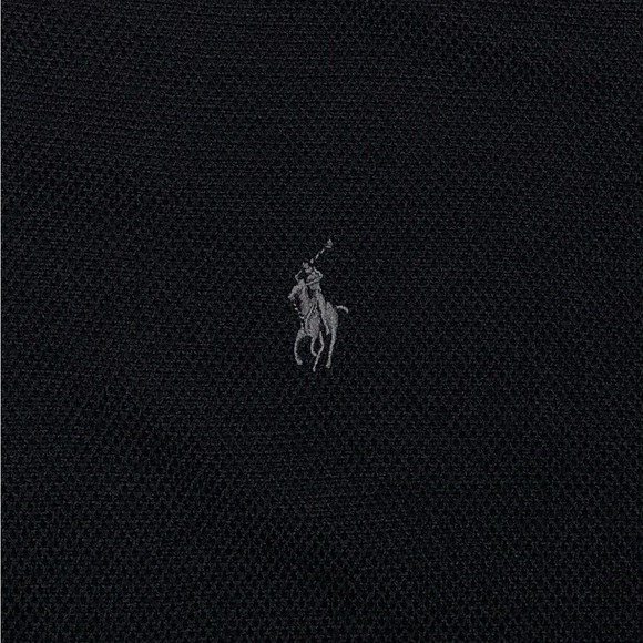 POLO RALPH LAUREN Men’s Big & Tall Wool Quarter-Zip Knit Sweater Black NWOT - Picture 4 of 11